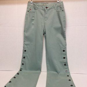 Sz.2-Tall Jeans Peace Love World Side Button Jean   Clearwater $91